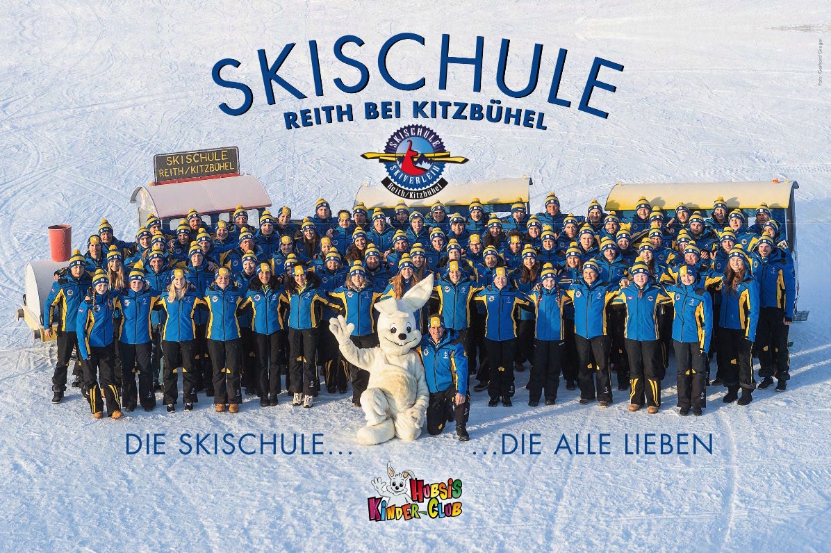 Mit viel Erfahrung, Freude und Kompetenz sind die Skilehrer der Skischule Reith bei Kitzbühel mit ihren Skigästen auf den Pisten unterwegs