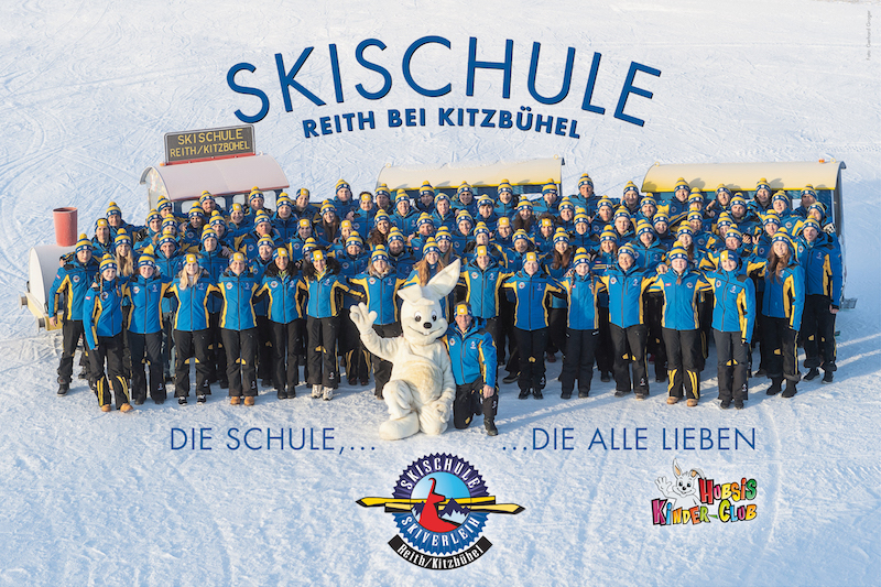 Mit viel Erfahrung, Freude und Kompetenz sind die Skilehrer der Skischule Reith bei Kitzbühel mit ihren Skigästen auf den Pisten unterwegs